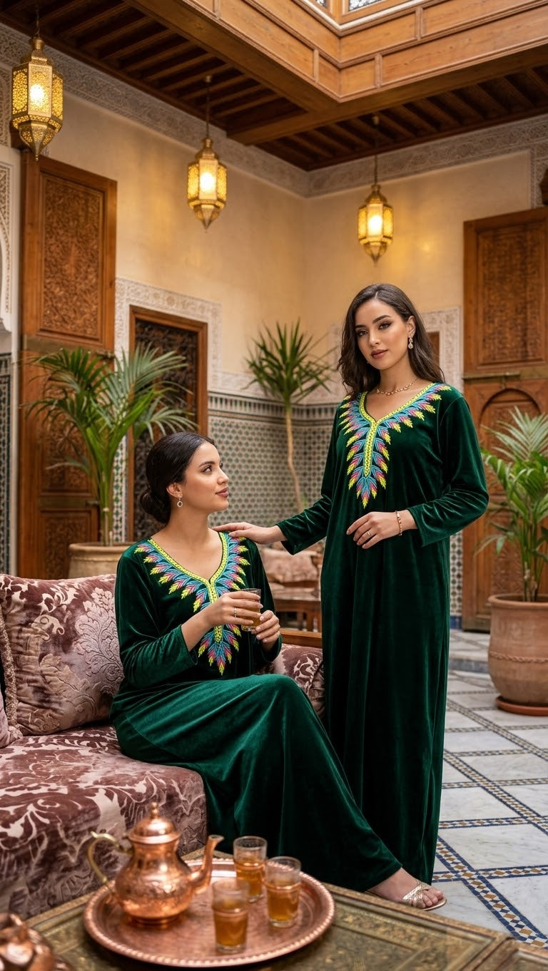 💎 روبة قطيفة رويال الفاخرة (L - XL - XXL)